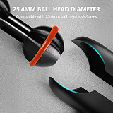 25.4mm/1inch Dual Ball Head Mount aluminum alloy adapter ball joint Motorcycle Mobile Phone Extension Stand Extension Rod