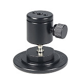 Mini spherical gimbal professional photography tripod gimbal live light stand monitor universal gimbal with 1/4 screw interface Magnetic suction head