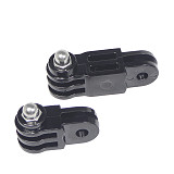Helmet Fixed Mount with Straight Joint Long Screw for Gopro DJI Osmo Action Camera