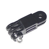 Helmet Fixed Mount with Straight Joint Long Screw for Gopro DJI Osmo Action Camera