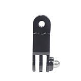 Helmet Fixed Mount with Straight Joint Long Screw for Gopro DJI Osmo Action Camera
