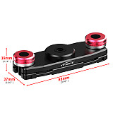 Aluminum Backpack Strap Clip Universal 360° Rotation 1/4 Ballhead Mount Fast Install Plate for DJI OSMO 360 GoPro Hero 13 DSLR Camera Photography