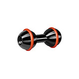 25.4mm/1inch Dual Ball Head Mount aluminum alloy adapter ball joint Motorcycle Mobile Phone Extension Stand Extension Rod