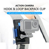 Durable Hook & Loop Fastener Backpack Clip for Gopro DJI Action5 Insta360 Action Camera Shoulder strap fixing bracket