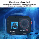 Aluminum Alloy 80 meters waterproof Diving Case with Magnetic Quick Release Multi-expansion Mount Adapter for DJI Action5PRO/4/3 Sports Camera Protective Housing