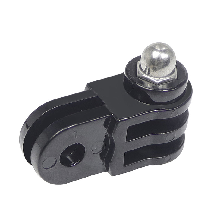 Helmet Fixed Mount with Straight Joint Long Screw for Gopro DJI Osmo Action Camera