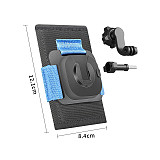 Durable Hook & Loop Fastener Backpack Clip for Gopro DJI Action5 Insta360 Action Camera Shoulder strap fixing bracket