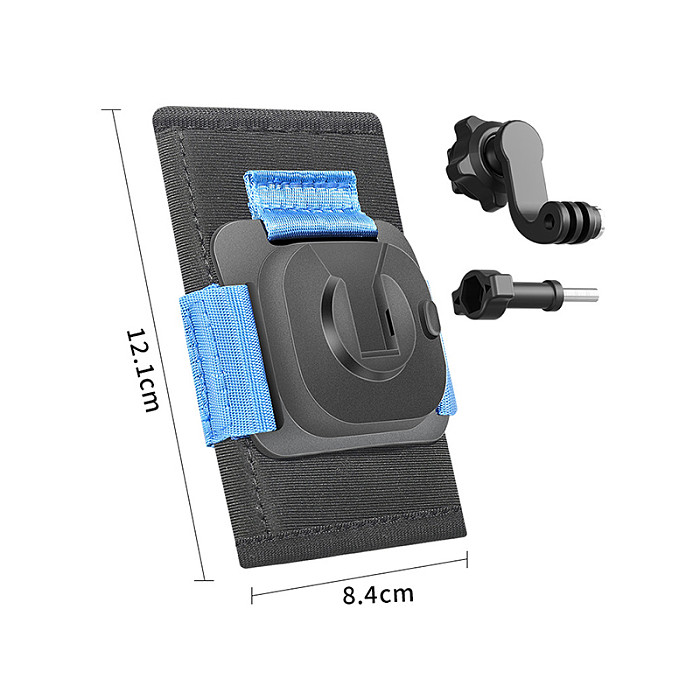 Durable Hook & Loop Fastener Backpack Clip for Gopro DJI Action5 Insta360 Action Camera Shoulder strap fixing bracket