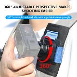 Durable Hook & Loop Fastener Backpack Clip for Gopro DJI Action5 Insta360 Action Camera Shoulder strap fixing bracket