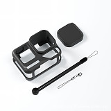 Silicone Case For insta360 Ace Pro 2 Soft Protective Shell with Lens Cap Action Camera Housing Case Cover Accessories