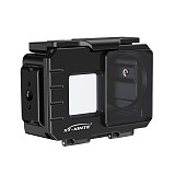 Aluminum Alloy 80 meters waterproof Diving Case with Magnetic Quick Release Multi-expansion Mount Adapter for DJI Action5PRO/4/3 Sports Camera Protective Housing