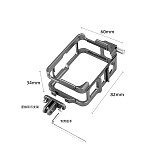 Aluminum Alloy CNC Protective Camera Cage For Insta360 Ace/Ace pro/Ace Pro 2 Housing Frame Protective Case with Cold Shoe Mount