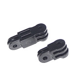 Helmet Fixed Mount with Straight Joint Long Screw for Gopro DJI Osmo Action Camera