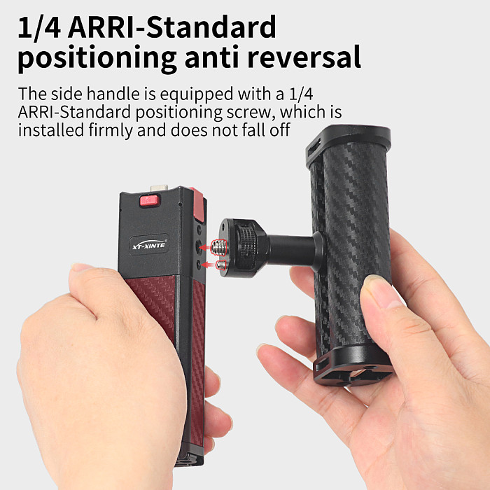 Aluminium Alloy Charging Handle Grip Magnetic Quick Release Base Type-C Adapter W/ 1/4  Cold Shoe Mount for DJI POCKET 3 POCKET4 Action Camera