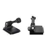 Helmet Fixed Mount with Straight Joint Long Screw for Gopro DJI Osmo Action Camera