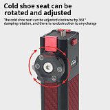 Aluminium Alloy Charging Handle Grip Magnetic Quick Release Base Type-C Adapter W/ 1/4  Cold Shoe Mount for DJI POCKET 3 Action Camera