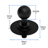 Action Camera Flexible Adhesive Fixed Base for Insta360 Ace Pro X4 X3 Gopro for DJI Pocket 3 Motorcycle Helmet Mount Phone Stand