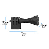 Aluminum Alloy Tripod Mount Adapter for Gopro Hero 13 12 11 Insta360 X4 Ace Pro2 for DJI Osmo Pocket 3 Action Camera Accessories