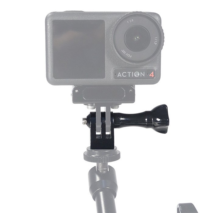 Aluminum Alloy Tripod Mount Adapter for Gopro Hero 13 12 11 Insta360 X4 Ace Pro2 for DJI Osmo Pocket 3 Action Camera Accessories