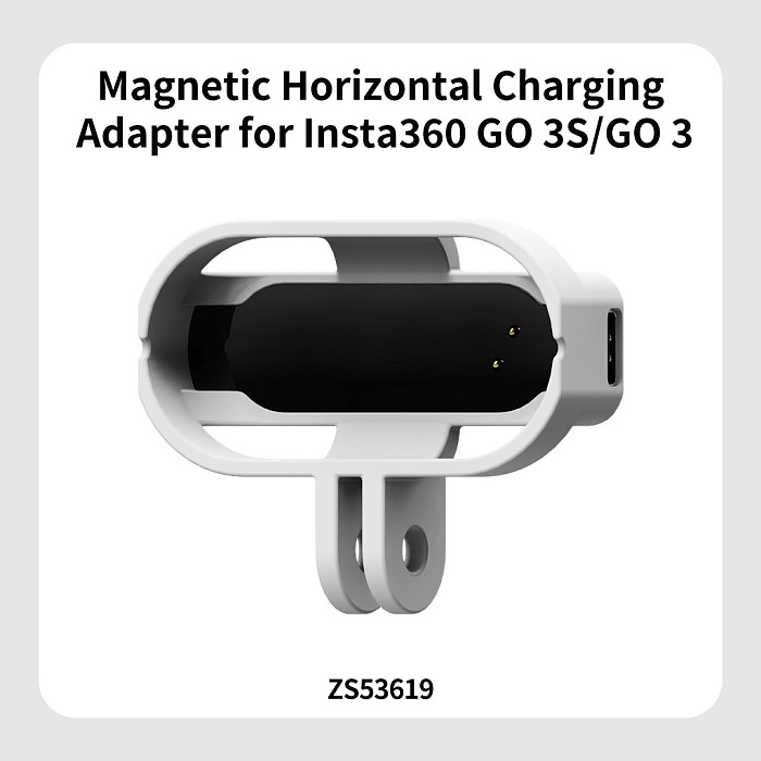 Go 3S Magnetic Case Bracket for Insta360 GO 3 Thumb Camera Quick Release Tripod Mount USB Charging Hand Freely Protection Frame