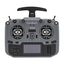 HelloRadio V14 MAX R9 ELRS Left Hand Multi-protocol ​Open Source Remote Control Model Transmitter ​Aircraft FPV High Frequency Head Metal Rocker