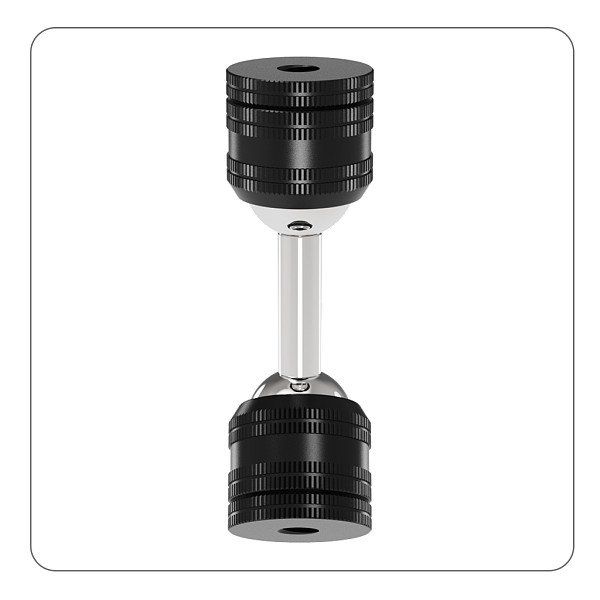 Metal universal Double Ball Head Damping Adjustment Bracket  1/4 screw hole to 1/4 screw hole pan tilt adapter, 1/4 screw hole to GOPRO three card slot pan tilt adapter, GOPRO two card to three card slot pan tilt adapter, 360 degree damping rotation extension adapter, For accessories such as selfie sticks/tripods/GOPRO13/DJI ACTION 5pro sports cameras
