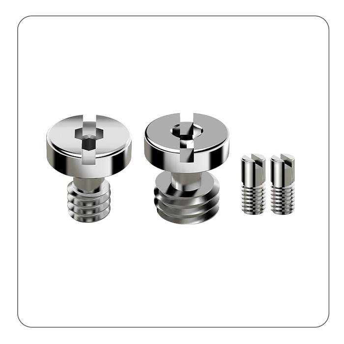 One slot stainless steel imperial 1/4 3/8 quick fit screw/D3.0mm positioning column Arri positioning column M3 * 4mm screw set For DSLR Mirrorless Cameras/Sony Fujifilm Sports Cameras/ DJI GOPRO11/GOPRO All Series For Phone clip  Accessories