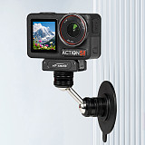 Metal universal Double Ball Head Damping Adjustment Bracket  1/4 screw hole to 1/4 screw hole pan tilt adapter, 1/4 screw hole to GOPRO three card slot pan tilt adapter, GOPRO two card to three card slot pan tilt adapter, 360 degree damping rotation extension adapter, For accessories such as selfie sticks/tripods/GOPRO13/DJI ACTION 5pro sports cameras