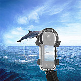For Insta360 X5 50M Waterproof Invisible Diving Case Housing Case Underwater Protective Shell Cover Panoramic Camera Accessories