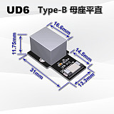 (ADT-Link） UUxx series product USB2.0 Type-A/Type-B/Type-C/Micro-B/Mini-B adapter for GPS navigation/ ROCK Pi 4 Raspberry Pi microcontroller development board/built-in USB device