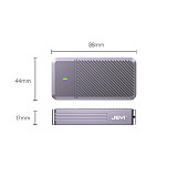 JEYI Thunderbolt 5 Hard Disk Box m2 6000MB/s Thunderbolt 4USB Solid State NVMe Mobile Box jhl9480 External MAC For Thunderbolt 5/4, USB 4.0 Interface Device