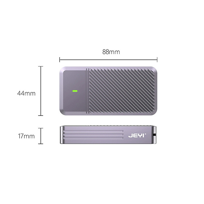 JEYI Thunderbolt 5 Hard Disk Box m2 6000MB/s Thunderbolt 4USB Solid State NVMe Mobile Box jhl9480 External MAC For Thunderbolt 5/4, USB 4.0 Interface Device