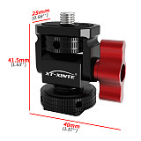 XINTE Universal Adjustable Folding Wooden Handheld Handle Accessories for DJI RS2/RS3/RS3 Mini/RS3 PRO/RS4/RS4 PRO Stabilizer with NATO Gimble Clamp