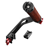 XINTE Universal Adjustable Folding Wooden Handheld Handle Accessories for DJI RS2/RS3/RS3 Mini/RS3 PRO/RS4/RS4 PRO Stabilizer with NATO Gimble Clamp