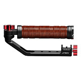 XINTE Universal Adjustable Folding Wooden Handheld Handle Accessories for DJI RS2/RS3/RS3 Mini/RS3 PRO/RS4/RS4 PRO Stabilizer with NATO Gimble Clamp