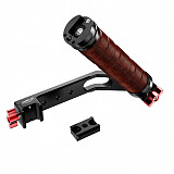 XINTE Universal Adjustable Folding Wooden Handheld Handle Accessories for DJI RS2/RS3/RS3 Mini/RS3 PRO/RS4/RS4 PRO Stabilizer with NATO Gimble Clamp