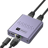 Ethernet cable splitter 1-to-2 gigabit network distributor RJ45 network switch extender