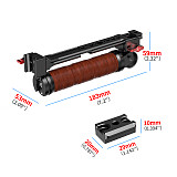 XINTE Adjustable Folding Stabilizer Wooden Handle Grip Dual/Single Handheld Extension Handlebar Bracket Gimbal Mount for DJI Ronin RS2/RS3/RS4 Pro/Mini