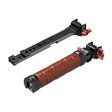 XINTE Adjustable Folding Stabilizer Wooden Handle Grip Dual/Single Handheld Extension Handlebar Bracket Gimbal Mount for DJI Ronin RS2/RS3/RS4 Pro/Mini