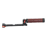 XINTE Adjustable Folding Stabilizer Wooden Handle Grip Dual/Single Handheld Extension Handlebar Bracket Gimbal Mount for DJI Ronin RS2/RS3/RS4 Pro/Mini