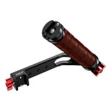 XINTE Universal Adjustable Folding Wooden Handheld Handle Accessories for DJI RS2/RS3/RS3 Mini/RS3 PRO/RS4/RS4 PRO Stabilizer with NATO Gimble Clamp