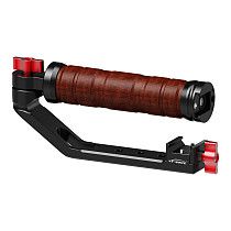 XINTE Universal Adjustable Folding Wooden Handheld Handle Accessories for DJI RS2/RS3/RS3 Mini/RS3 PRO/RS4/RS4 PRO Stabilizer with NATO Gimble Clamp
