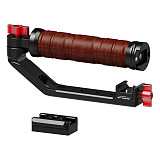 XINTE Universal Adjustable Folding Wooden Handheld Handle Accessories for DJI RS2/RS3/RS3 Mini/RS3 PRO/RS4/RS4 PRO Stabilizer with NATO Gimble Clamp