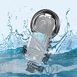 For Insta360 X5 50M Waterproof Invisible Diving Case Lens Guards Protector Cover Camera Cage Frame for Insta 360 X5 Accessory