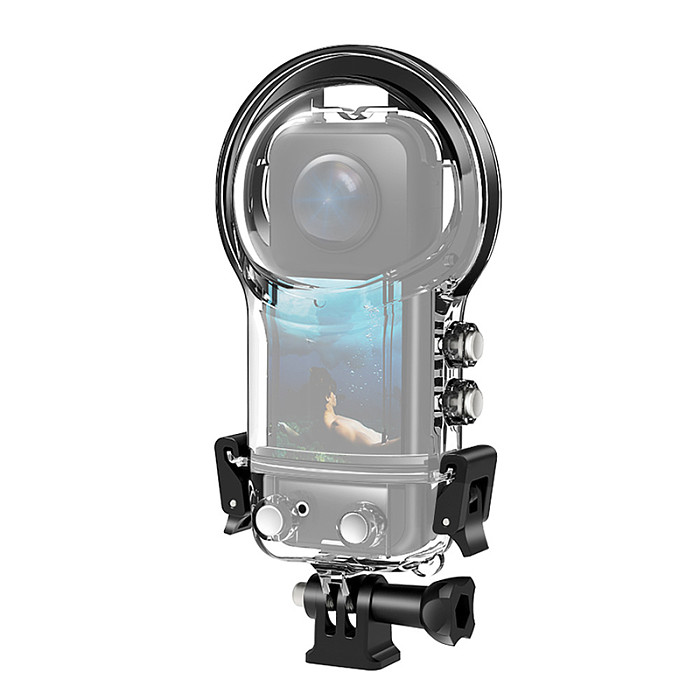 For Insta360 X5 50M Waterproof Invisible Diving Case Lens Guards Protector Cover Camera Cage Frame for Insta 360 X5 Accessory