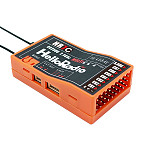 HelloRadio HR7E 8CH / HR7C 8CH ELRS 2.4G PWM Power Supply DC 4.5-7.4 V Receiver Dual Antenna Fixed Wing Model RC Boat