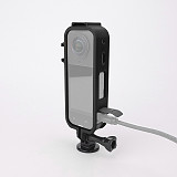 Quick Release Frame Horizontal Vertical Shooting Bracket Cold Shoe Mount Light Holder for Insta360 X5 Protective Cage