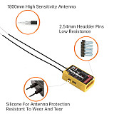 HelloRadio HR7E 8CH / HR7C 8CH ELRS 2.4G PWM Power Supply DC 4.5-7.4 V Receiver Dual Antenna Fixed Wing Model RC Boat