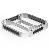 XINTE Aluminum Alloy Dustproof And Heat Dissipation Bracket Desktop Computer Bracket Ventilation Double-sided Silicone Anti slip Reserved Startup Hole Suitable For Macmini M4/M4 Pro