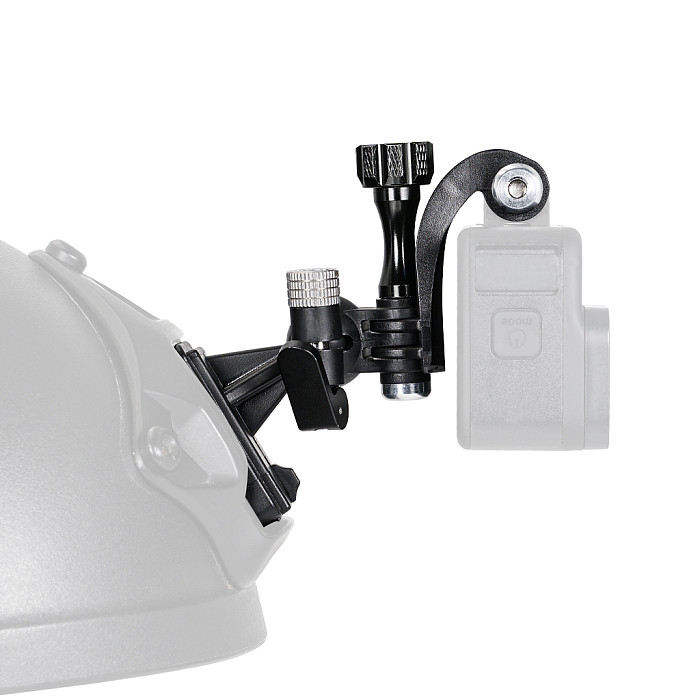 XINTE 360° Adjustable Helmet Adapter Stand Action Camera Fixed Install Mount with 17mm Ball Head for FAST MICH NVG Mount for Gopro DJI ACTION Camera